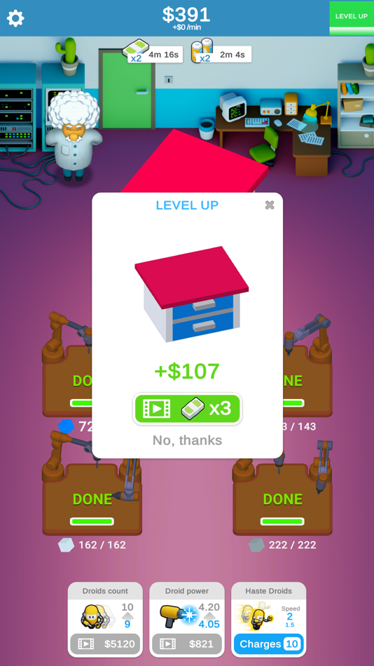 #5. Robotics Idle (iOS) 来自: Volodymyr Delinskyi