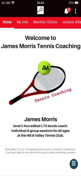 Game screenshot James Morris Tenis Coaching apk