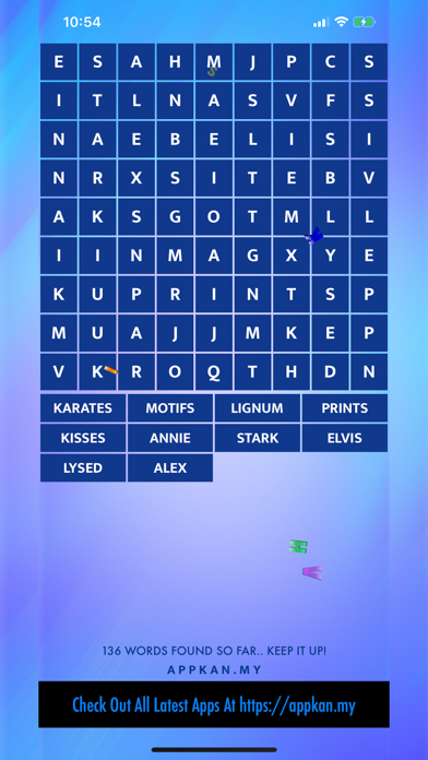 Tap Tap Word Search Screenshot