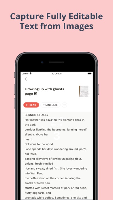 Screenshot #2 pour Snapshelf Text Reader App