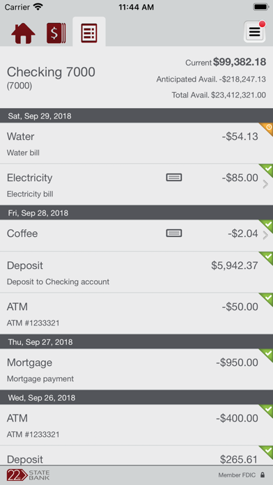 22nd State Bank Biz Screenshot