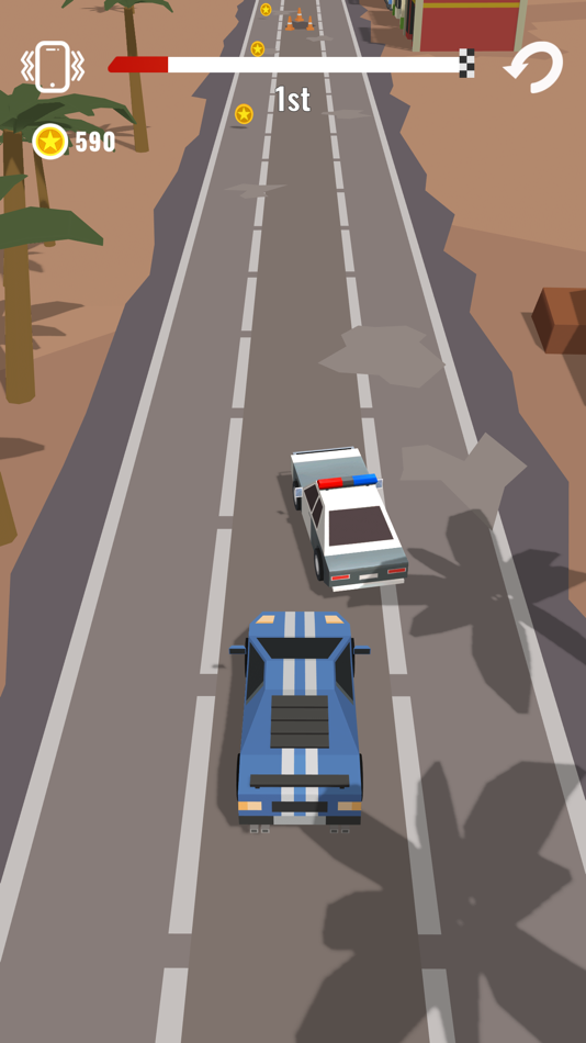 #4. Hyper Racing 3D (iOS) Podle: LIPSAR STUDIO, OOO