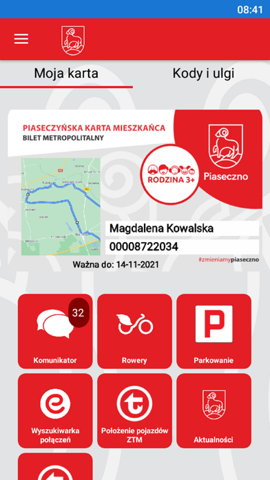 Piaseczyńska Karta Mieszkańca Screenshot