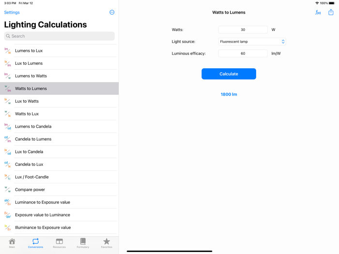 Lighting Calculations