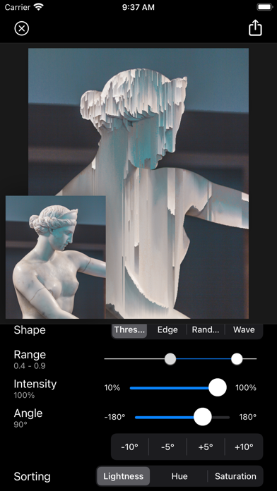 Glitch Fx - Pixel Sorting Screenshots