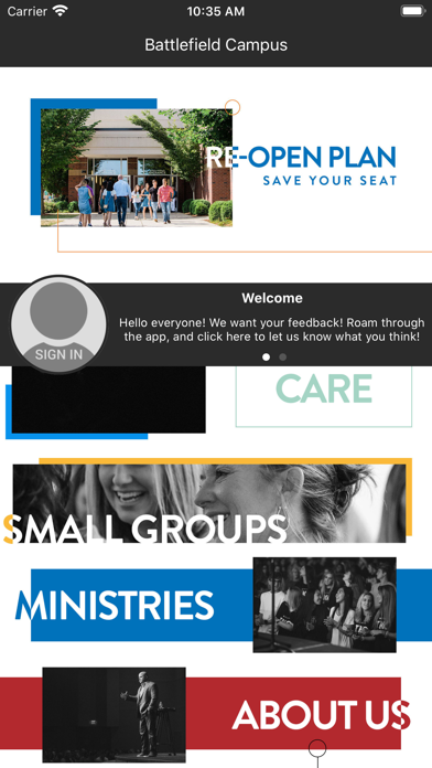 New Vision Baptist Church Screenshot