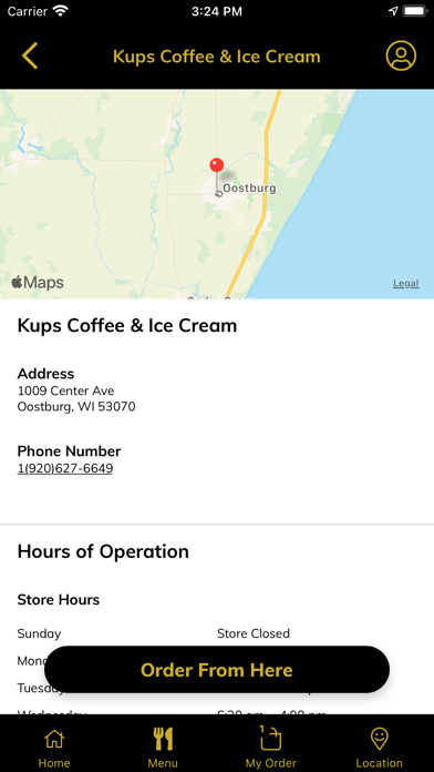Kups Coffee & Ice Cream Screenshot