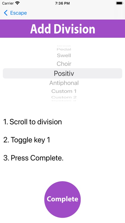 Pipe Organ Control Tuning