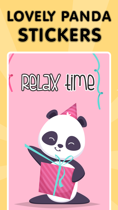 Lovely Panda Stickers & Emojis Screenshot