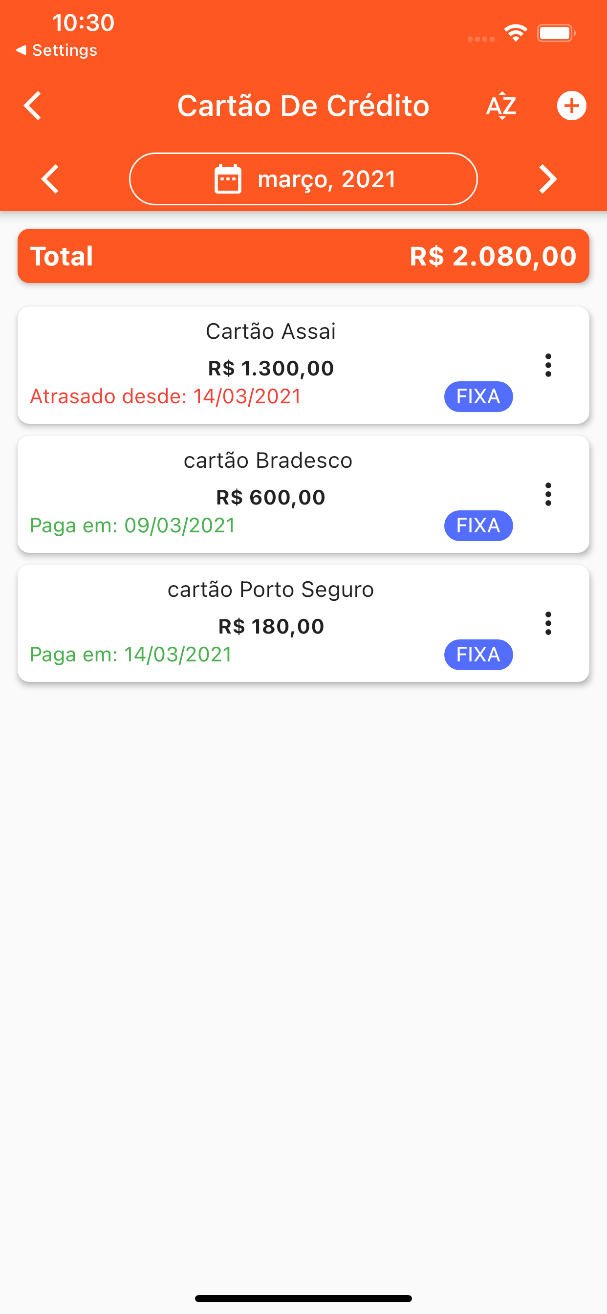 Minhas Contas