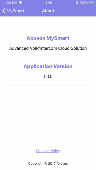 Akuvox MySmart Screenshot