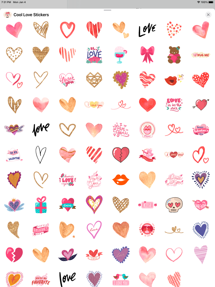 Cool Love Stickers