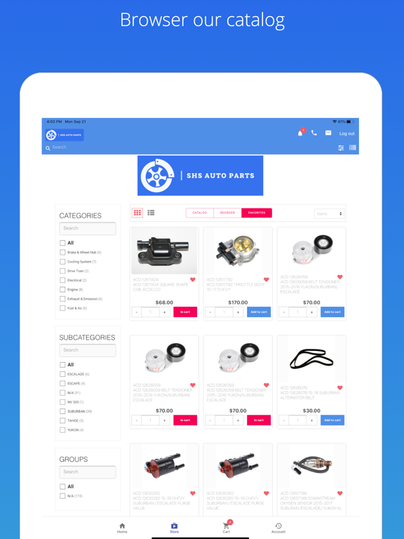 Screenshot #4 pour SHS Auto Parts