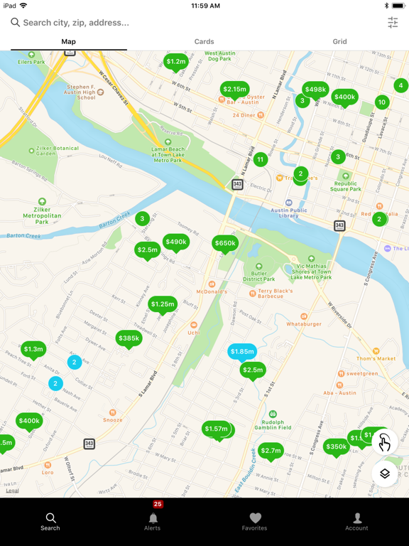 Austin Homes For Sale iPad screenshot 1 - Lifestyle app