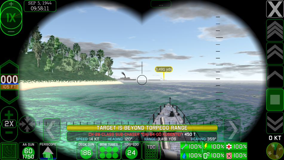 #1. Crash Dive 2 (iOS) 由: Panic Ensues Software