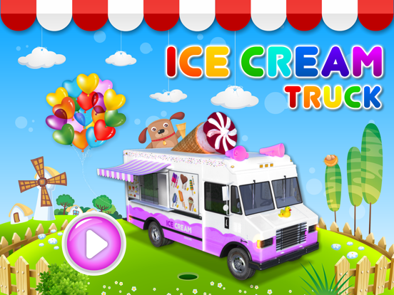 Ice Cream & Fire Truck Games iPad app afbeelding 1