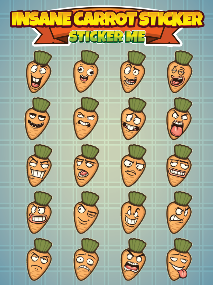 Sticker Me Insane Carrot