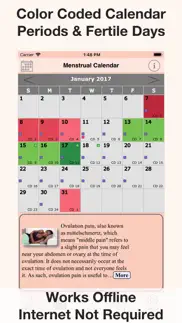 menstrual calendar fmc iphone screenshot 2
