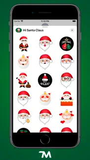 hi santa claus stickers iphone screenshot 2