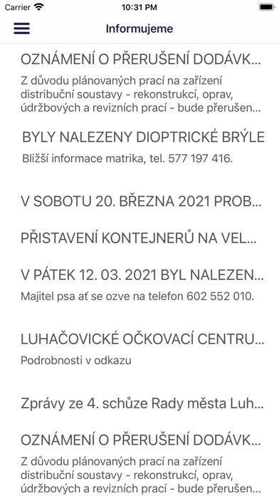 Město Luhačovice Screenshot