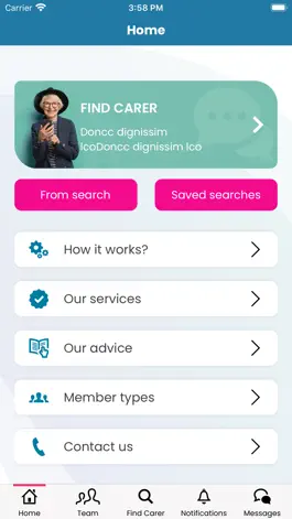 Game screenshot CareMatch for Clients apk