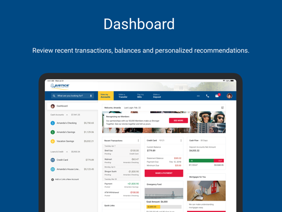 Justice Federal Mobile iPad screenshot 2 - Finance app
