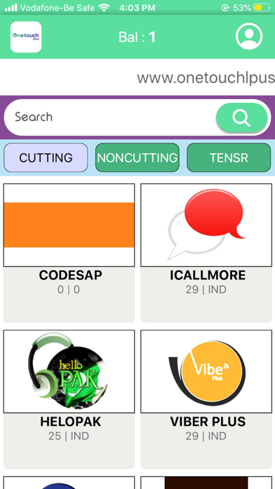 Onetouch Plus Screenshot