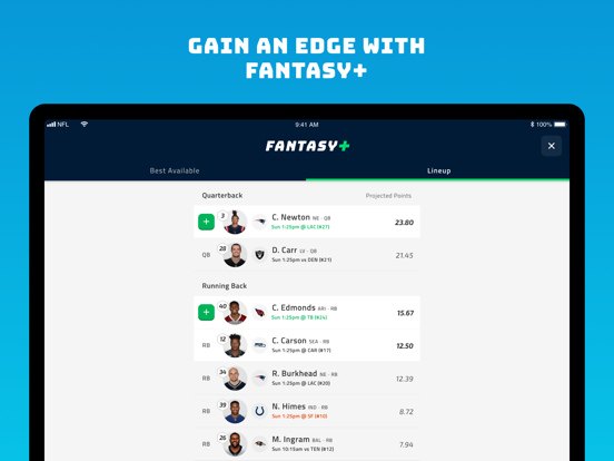 NFL Fantasy Football iPad app afbeelding 5