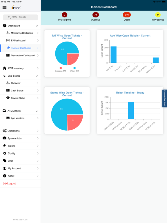 Screenshot #5 pour Perfo® ATM Monitoring App
