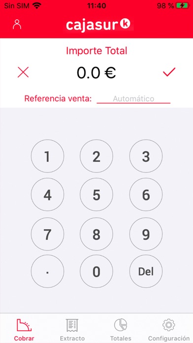 Cajasur Negocios Cobro Movil Screenshot