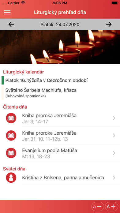 Liturgické čítania Screenshot