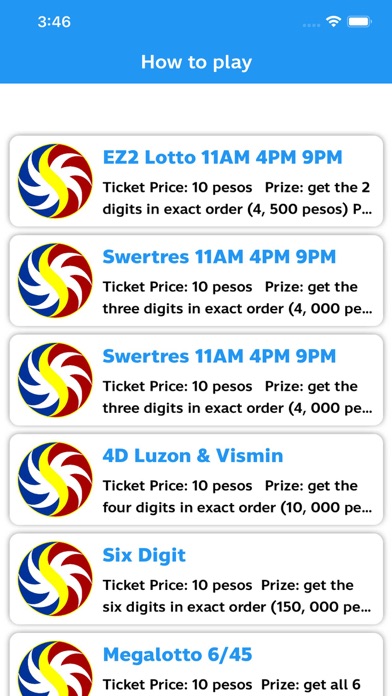 PCSO Lotto Results today Screenshot