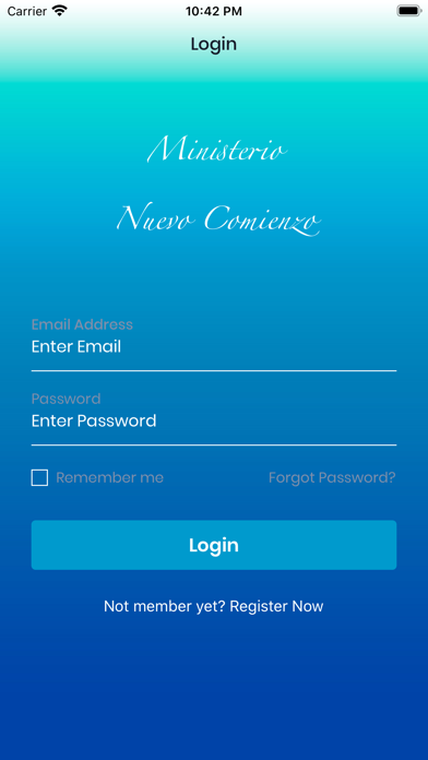 Ministerio Nuevo Comienzo Screenshot