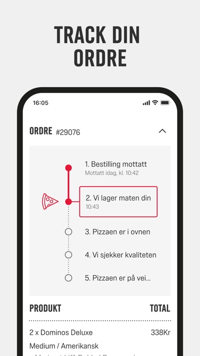 Domino's Pizza Norway Screenshot