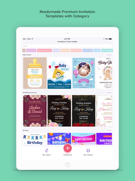 Screenshot #5 pour Invitation Card Maker - RSVP