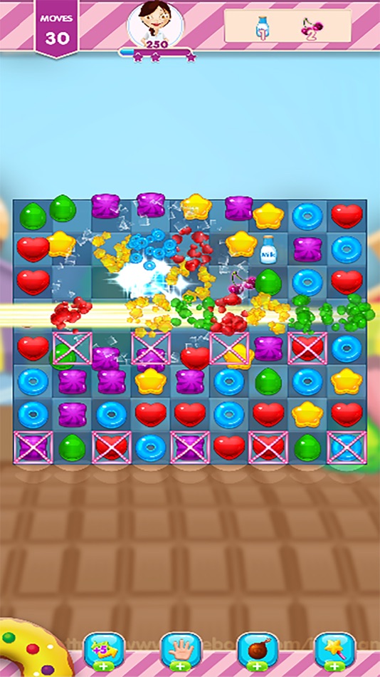 #4. Match 3 : Sugar Matching Games (iOS) 由: Juan Ma