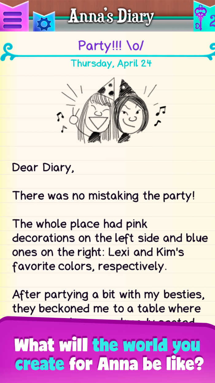 Dear Diary - Interactive Story
