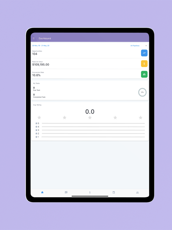 Followup.glass iPad screenshot 4 - Productivity app
