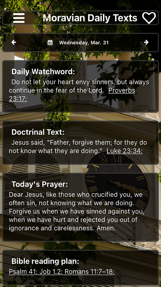 #1. Moravian Daily Texts 2025 (iOS) 由: IBOC Moravian Church in America