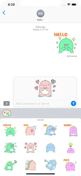 Game screenshot Little Dino Stickers pack mod apk