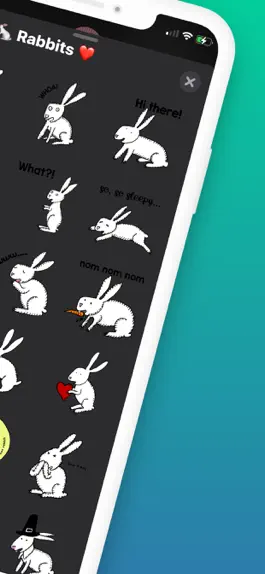 Game screenshot Happy Rabbits Stickers apk