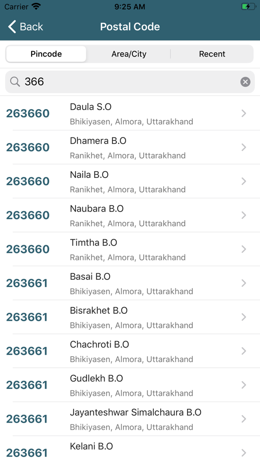 #3. Indian Codes (Pin,STD,ISD,RTO) (iOS) 由: G Sanghani