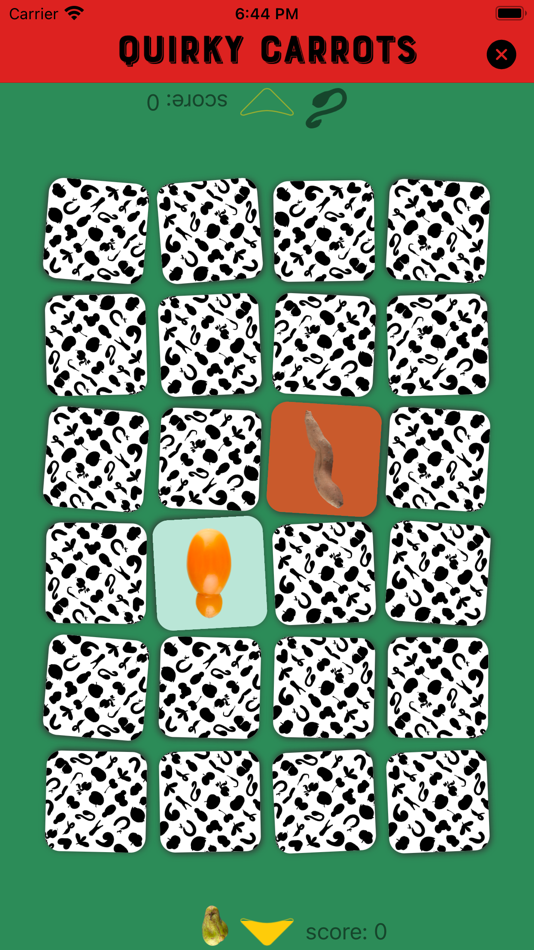 #1. Quirky Carrots Memory Game (iOS) 由: Jan Misker