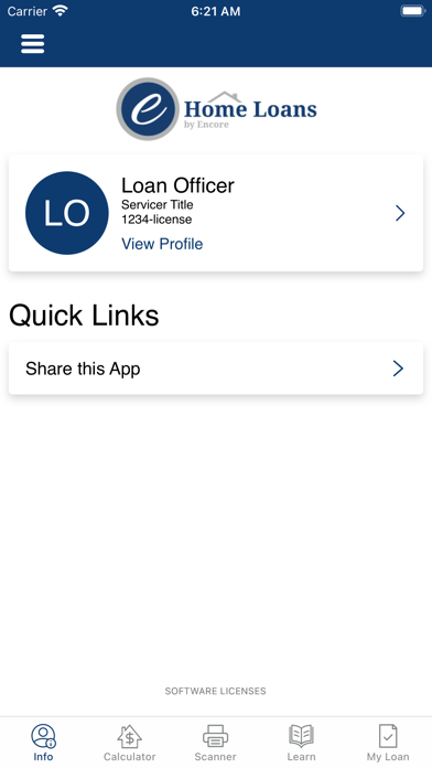 Encore Home Loans Screenshot
