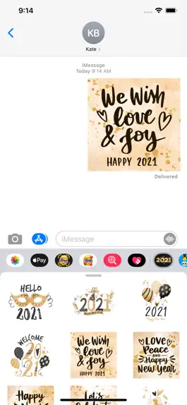Game screenshot 2021 Happy New Year - Stickers mod apk