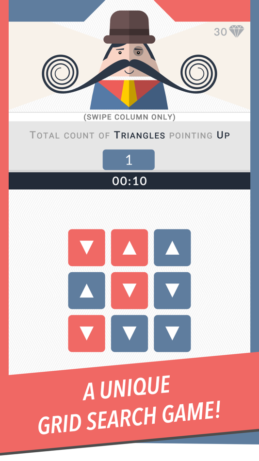 #1. Mr. Mustachio : Grid Search (iOS) 由: Shobhit Samaria