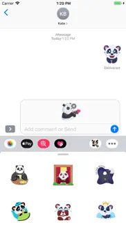 panda stickers (animated) iphone screenshot 4