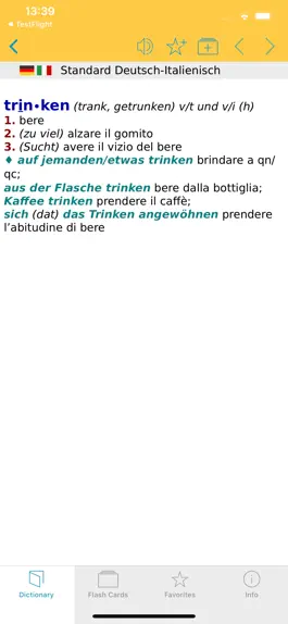 Game screenshot Big German Italian Dictionary mod apk