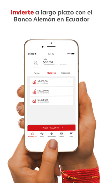 Banco ProCredit Ecuador Screenshot