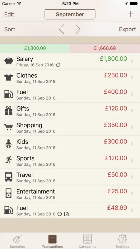 Spending Tracker screenshot 2 of 5